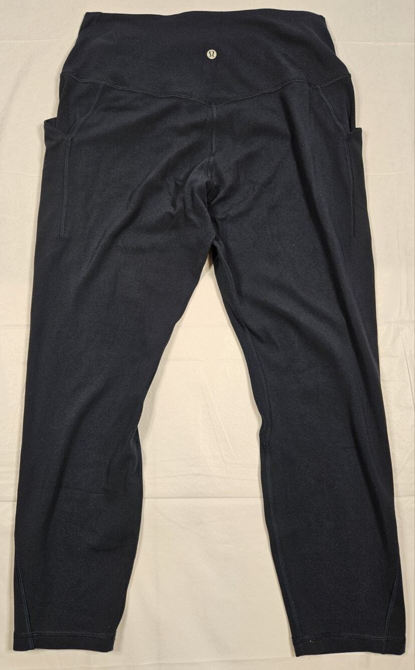 Lululemon All The Right Places Pant II Womens 12 Reflective Black Leggings Tight